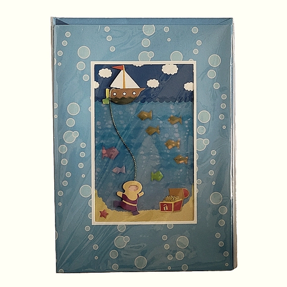 Paper Magic Group Underwater Diving Themed Children's Birthday Card & Envelope